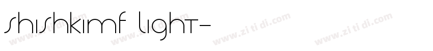 ShishkiMF Light字体转换